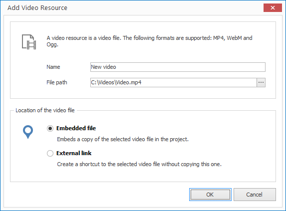Add a video resource